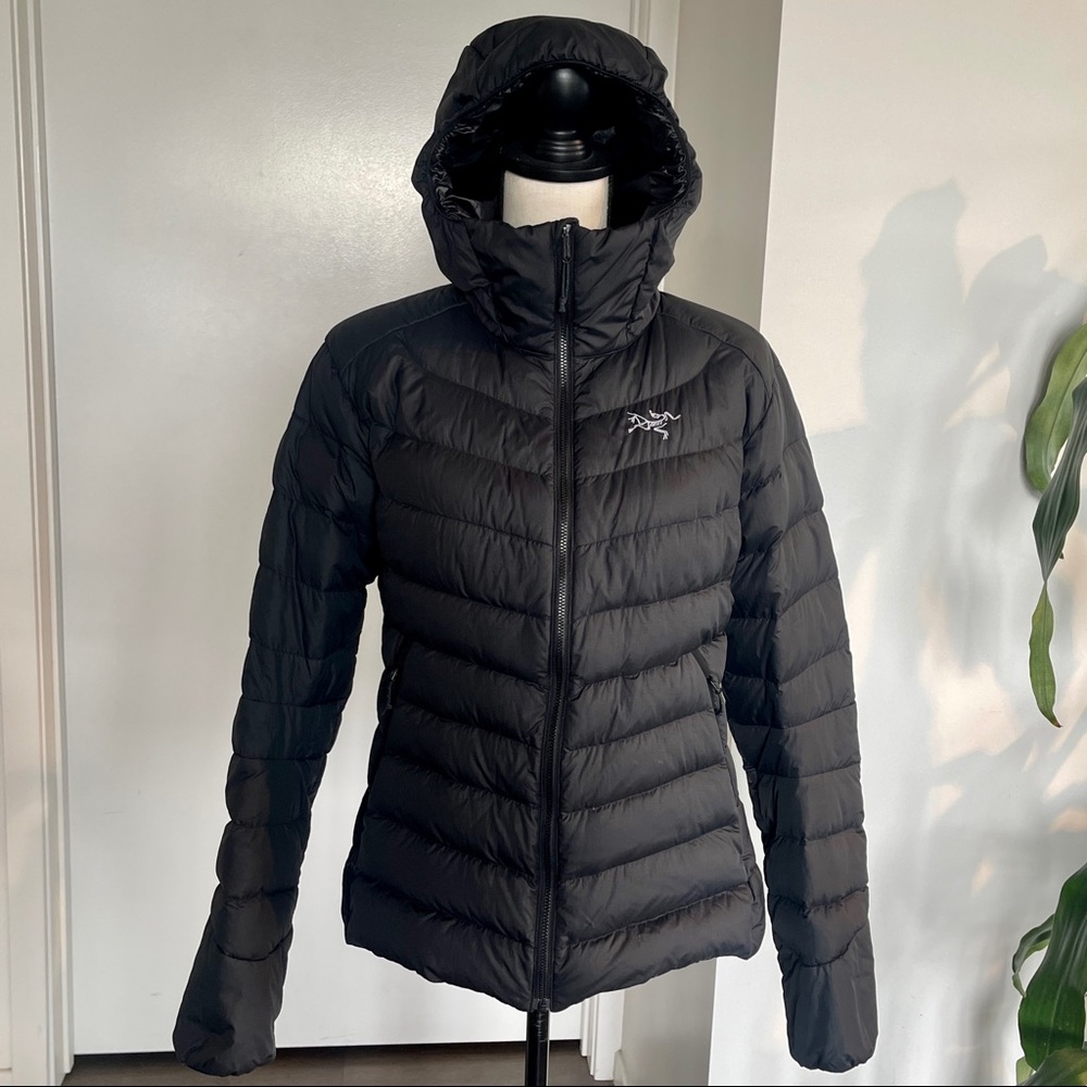 SOLD! ARCTERYX Cerium Lightweight down feather hoody jacket waterproof womens M